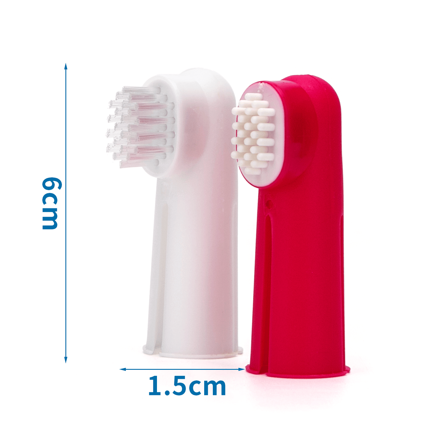 nobleza - Fingerzahnbürsten-Set für Hunde & Katzen - für Haustiere