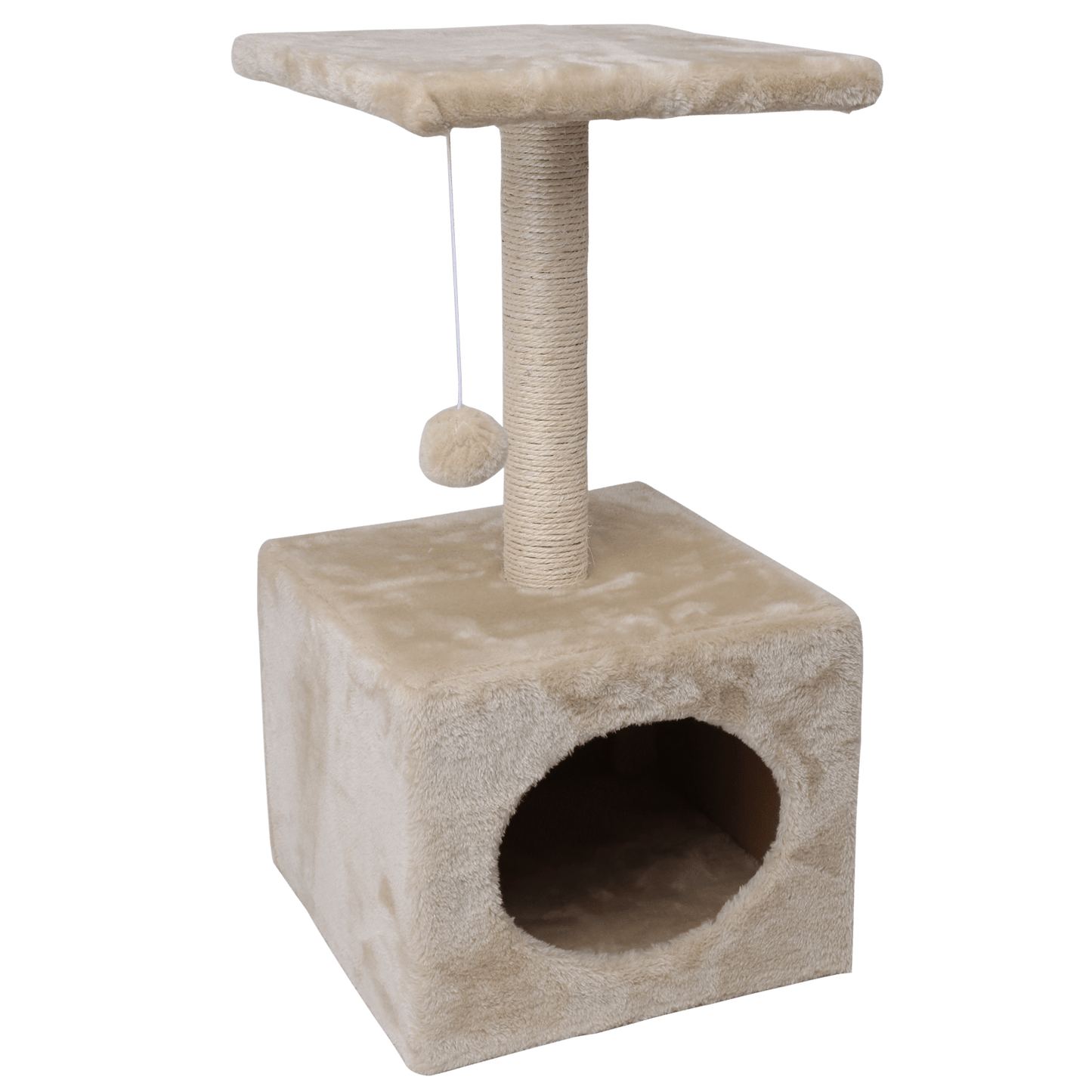 Nobleza Kratzbaum mit Katzenhaus – Ideal für Kratzen & Spielen