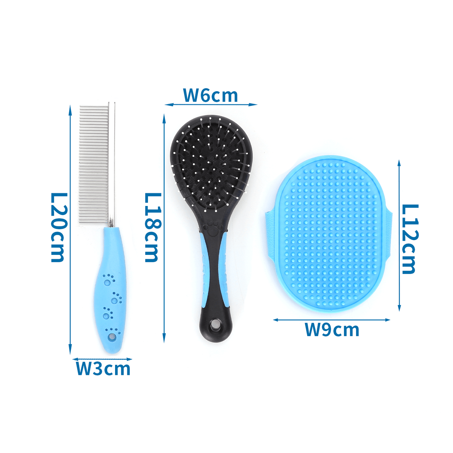 nobleza - 4in1 Hundebürste & Katzenbürste Fellpflege Set für Haustiere