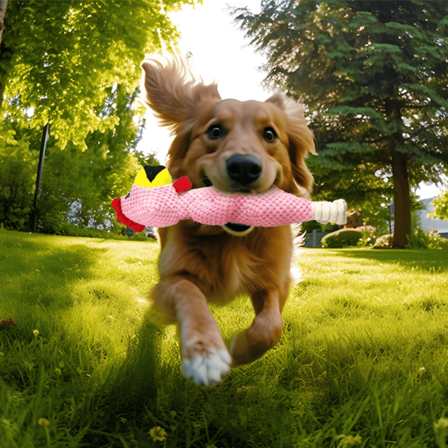 nobleza - Lustiges Hundespielzeug Screaming Chicken - Quietschtier