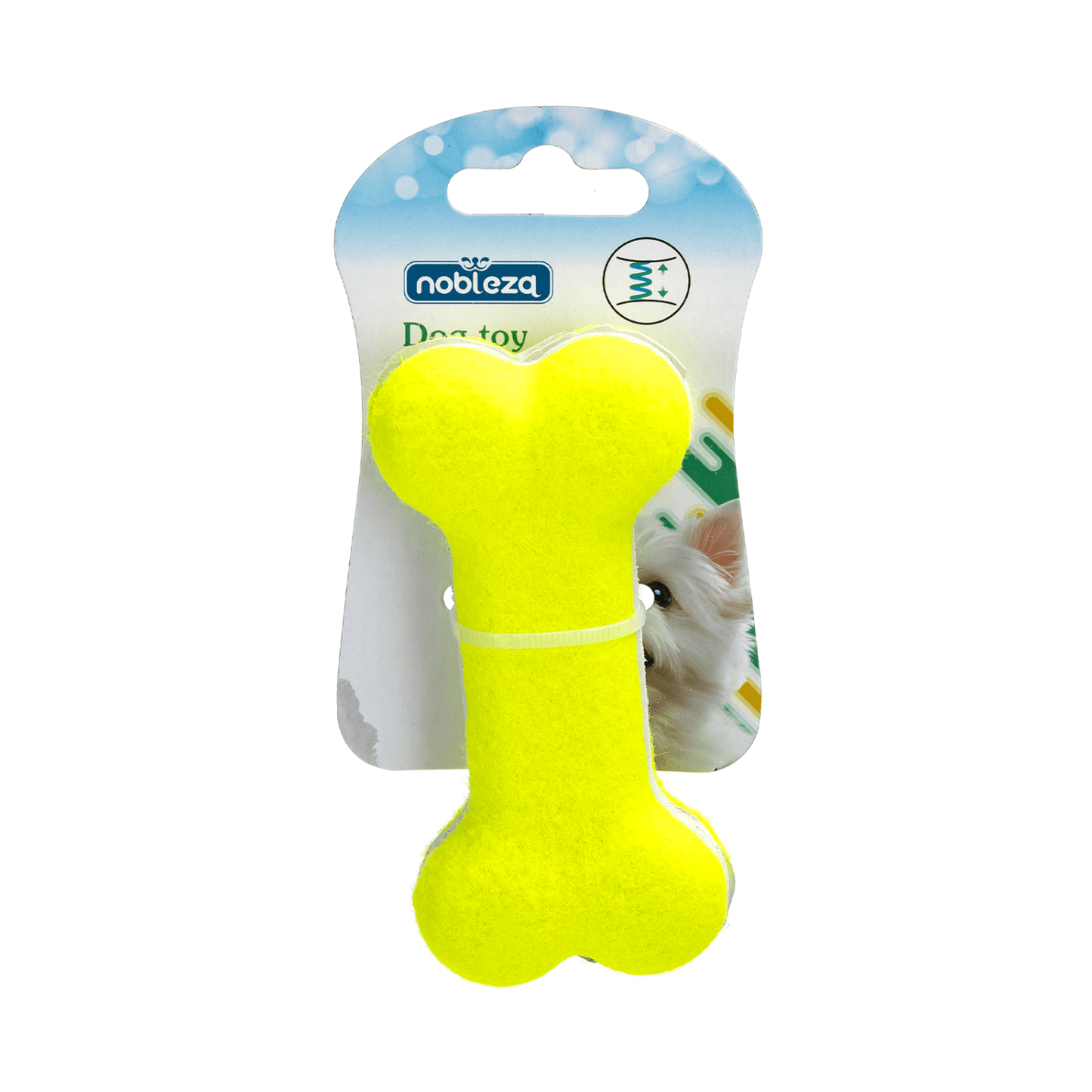 nobleza - Hundespielzeug in Knochenform Gelb