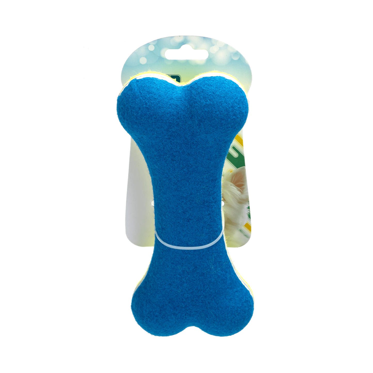 nobleza - Hundespielzeug in Knochenform Blau/Gelb