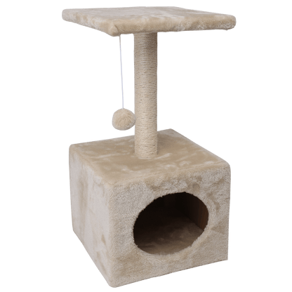 Nobleza Kratzbaum mit Katzenhaus – Ideal für Kratzen & Spielen