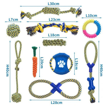 nobleza - 10-teiliges Hundespielzeug-Set