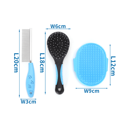 nobleza - 4in1 Hundebürste & Katzenbürste Fellpflege Set für Haustiere