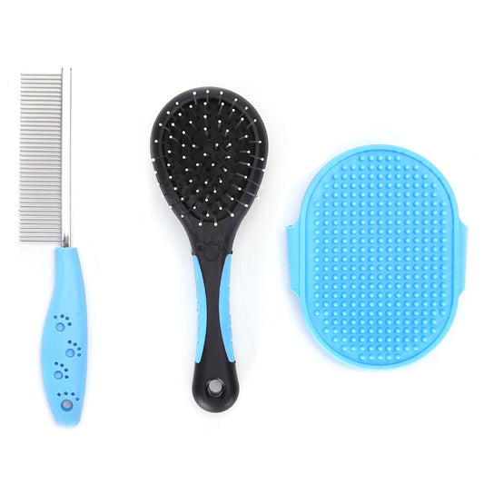 nobleza - 4in1 Hundebürste & Katzenbürste Fellpflege Set für Haustiere