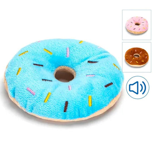 nobleza - Plüsch-Hundespielzeug Donut Kuscheliges Spielzeug für Hunde
