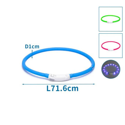 nobleza - Halsband LED Verstellbar - Silikon