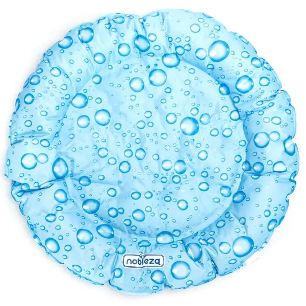 nobleza - Kühlbett Print - Wassertropfen - Rund