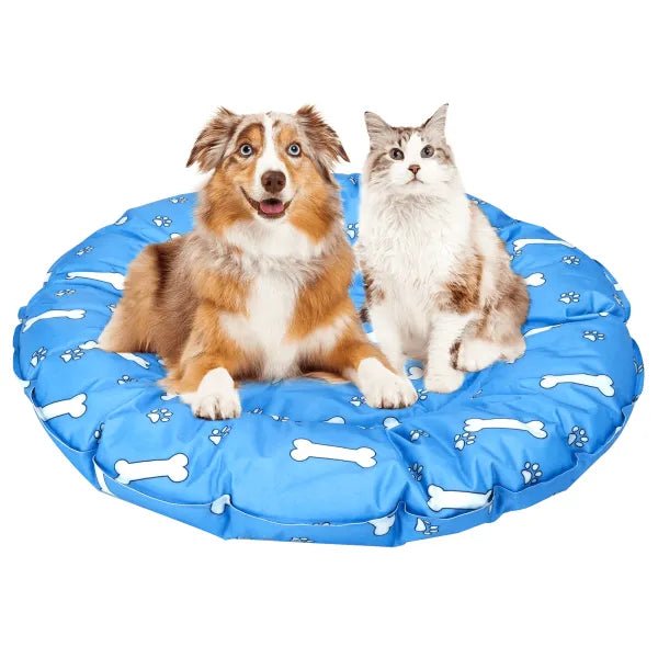 nobleza - Kühlbett Print - Hundeknochen - Rund